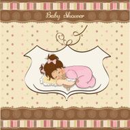 Baby shower card N70