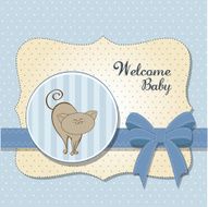 baby shower card with cat N4