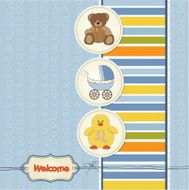 Baby shower card with toys N21