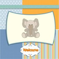 new baby boy announcement card N22