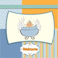 Baby boy shower card N66