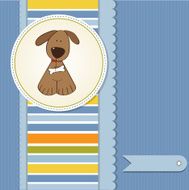 greeting card with dog