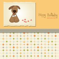 birthday card with dog N6