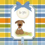 birthday card with dog N8