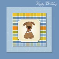 birthday card with dog N9