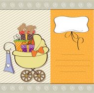 baby shower card with gift boxes N16