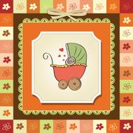 New baby announcement card N20