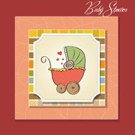 New baby announcement card N24