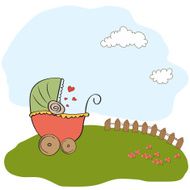New baby announcement card N25