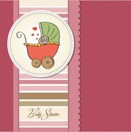 New baby announcement card N28