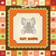 romantic baby announcement card N29