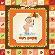 New baby announcement card N29
