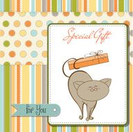 special gift card with cat N2