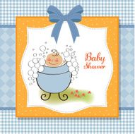 Baby boy shower card N69