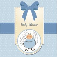 Baby boy shower card N70