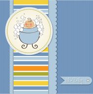 Baby boy shower card N71
