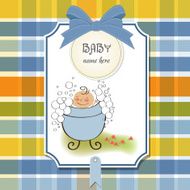 Baby boy shower card N72