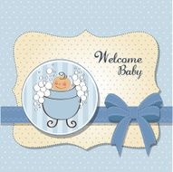 Baby boy shower card N75