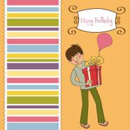 birthday card with boy N2