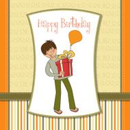 birthday card with boy N3