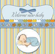 Baby shower card N74