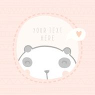 Cute greeting card with pretty pattern