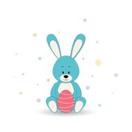 Easter rabbit with egg