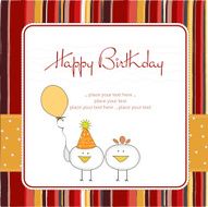 funny birthday party greeting card N9