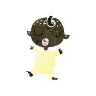retro cartoon crying baby N2