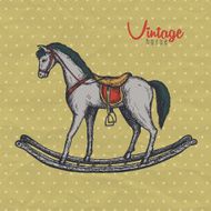 vintage horse toy