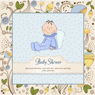 New baby announcement card N34