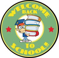 Boy Holding Books With Text
