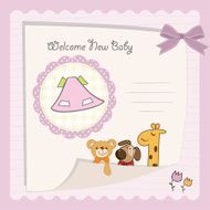 Baby shower card N78