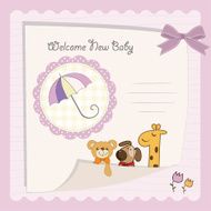Baby shower card N79