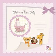 Baby shower card N80