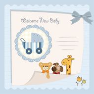 Baby shower card N82