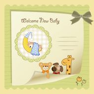 Baby shower card N91