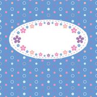 cute blue greeting card