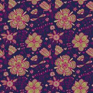 Seamless floral ornamental texture