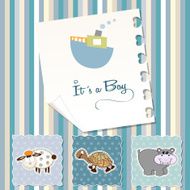 baby boy shower invitation N5