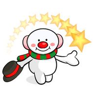 Snowman Mascot the event activity N2