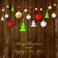 Happy New Year and Merry Christmas card