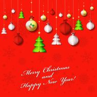 Happy New Year and Merry Christmas card N2