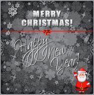 Merry Christmas and Happy New Year card N3