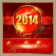 Happy New Year card or background with snowflakes N3