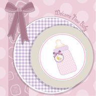 New baby announcement card N37