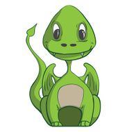 Baby dragon Vector illustration