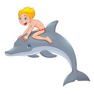 Boy and the dolphin