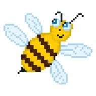 Illustration pixel bee