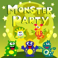 Monster party poster